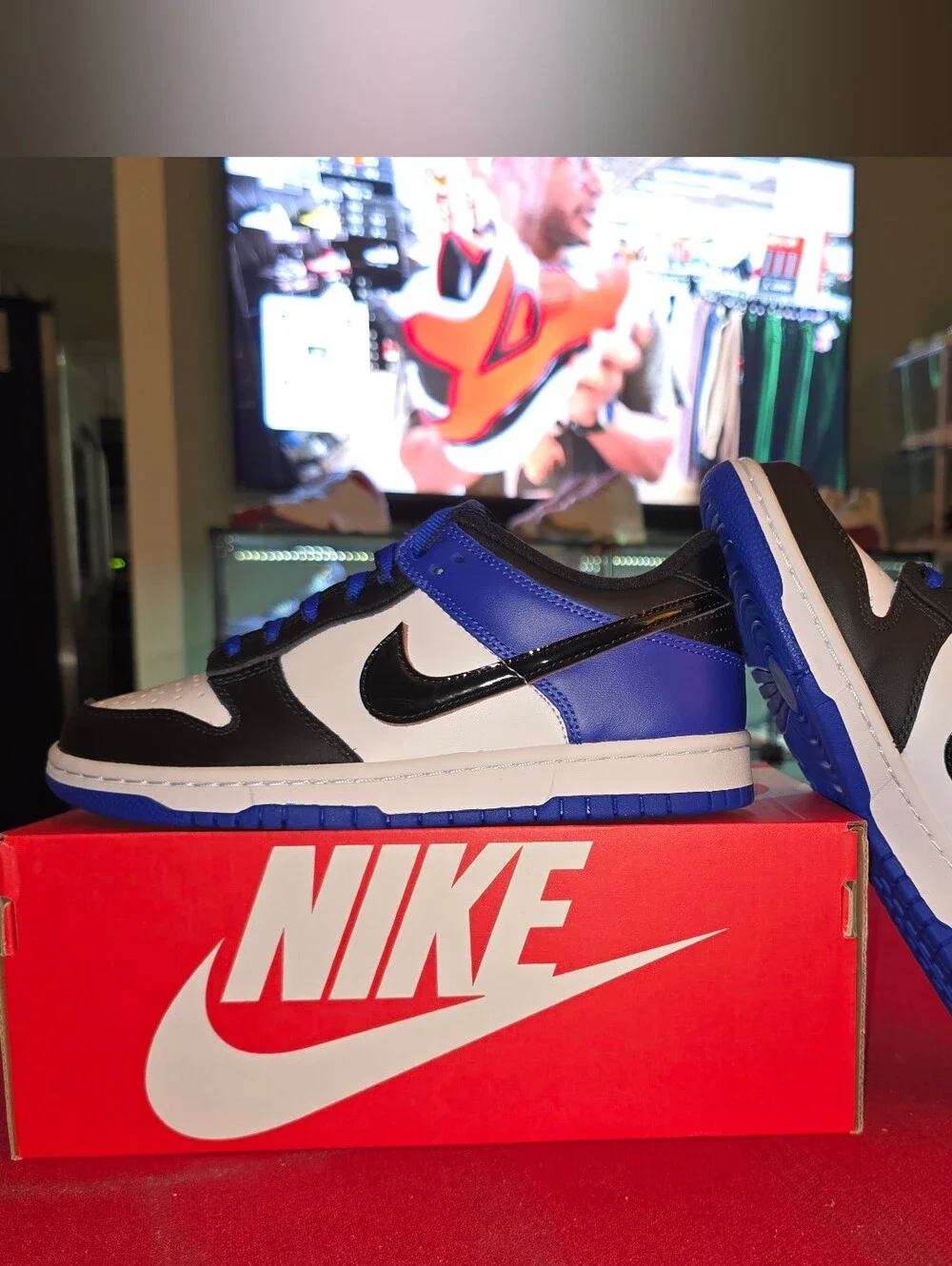 NIKE DUNK LOW SE (GS) (Dance Party) White/Black-Racer Blue HF0970100